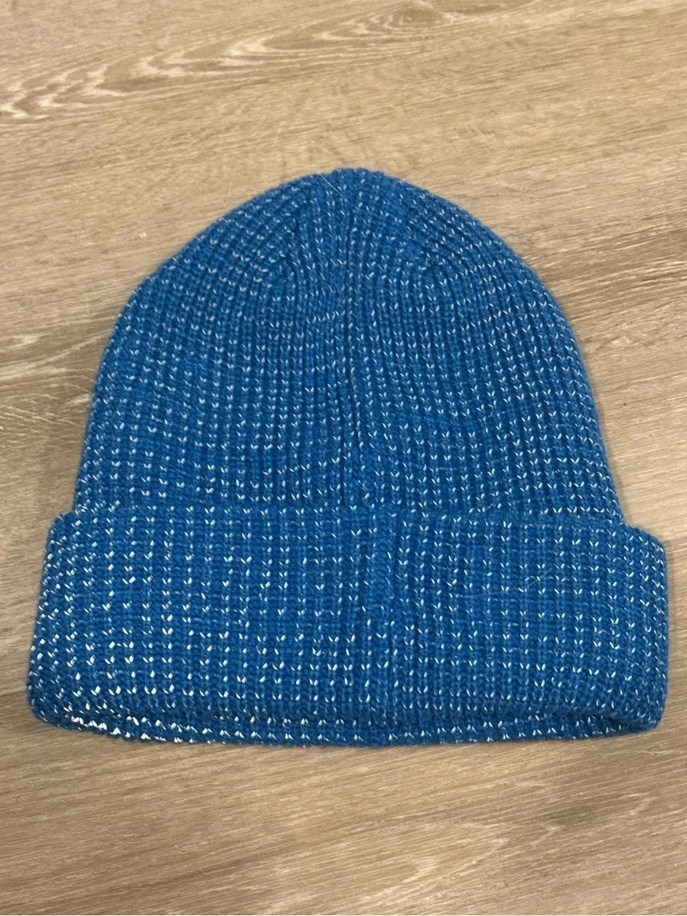 NWOT Free People FP Movement Let’s Race Fleece Lined Recycled Yarn Beanie Blue